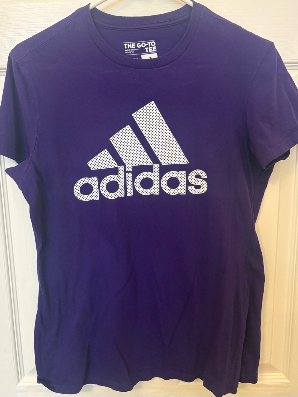 adidas Purple Crewneck 'The Go-To Tee'